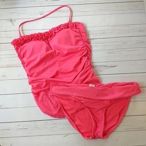 Kenneth Cole Ruffle Tankini 2 Piece